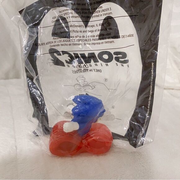 McDonald’s Sega Collab Sonic 2 The Hedgehog HAPPY MEAL TOY #3 Sonic 2022 New - Picture 2 of 4